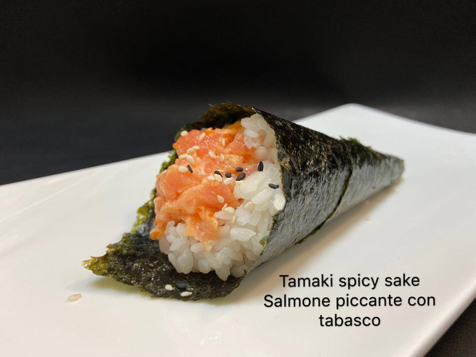 Temaki spicy Sake